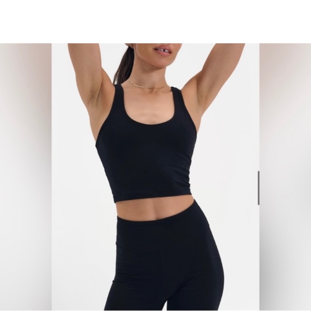 Mate the Label Organic Stretch Racer Tank Black